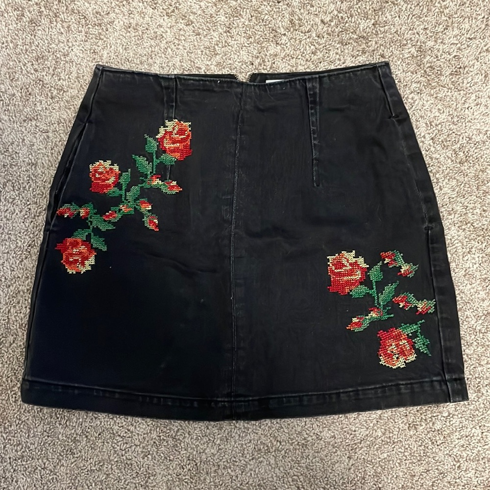Topshop denim skirt